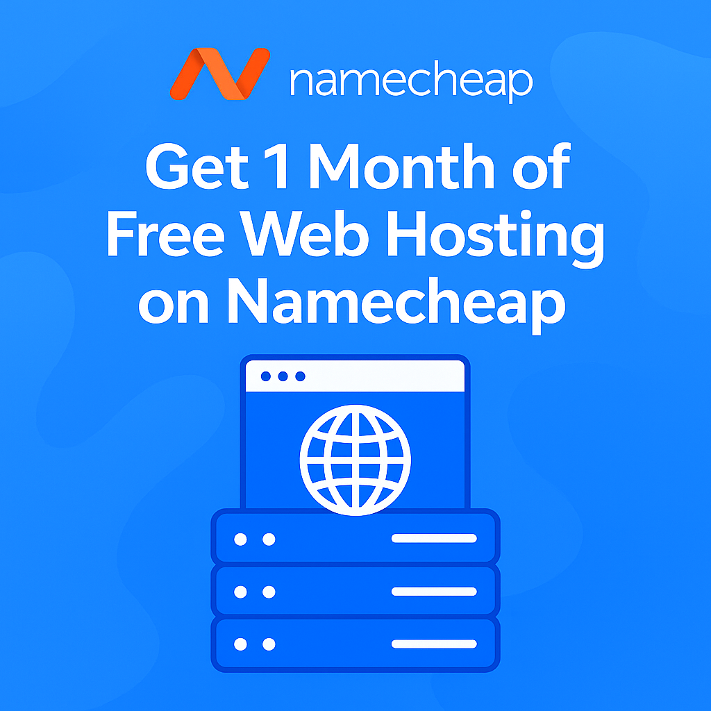 Get 1 Month of Free Web Hosting on Namecheap