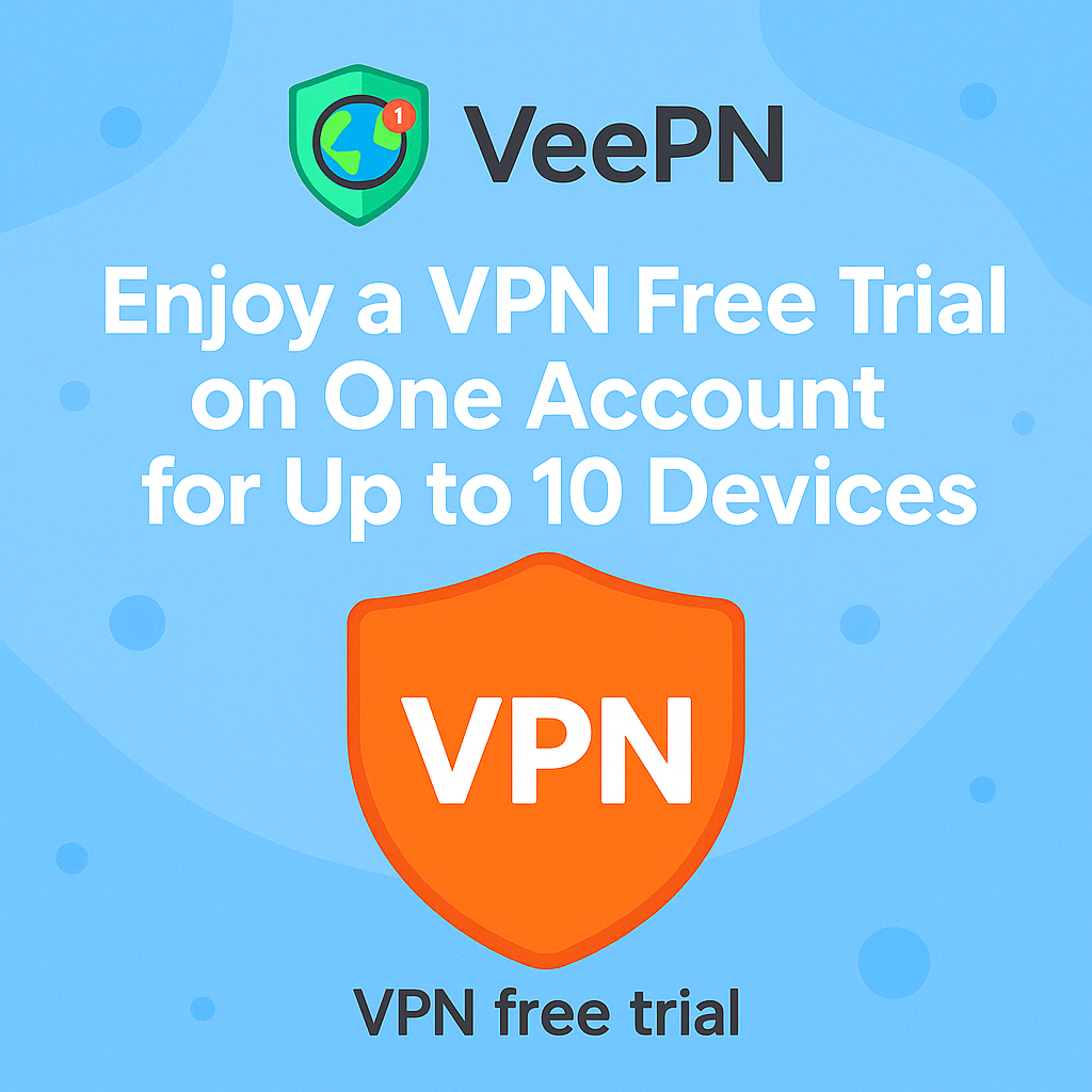 Enjoy a VPN Free Trial on One Account for Up to 10 Devices