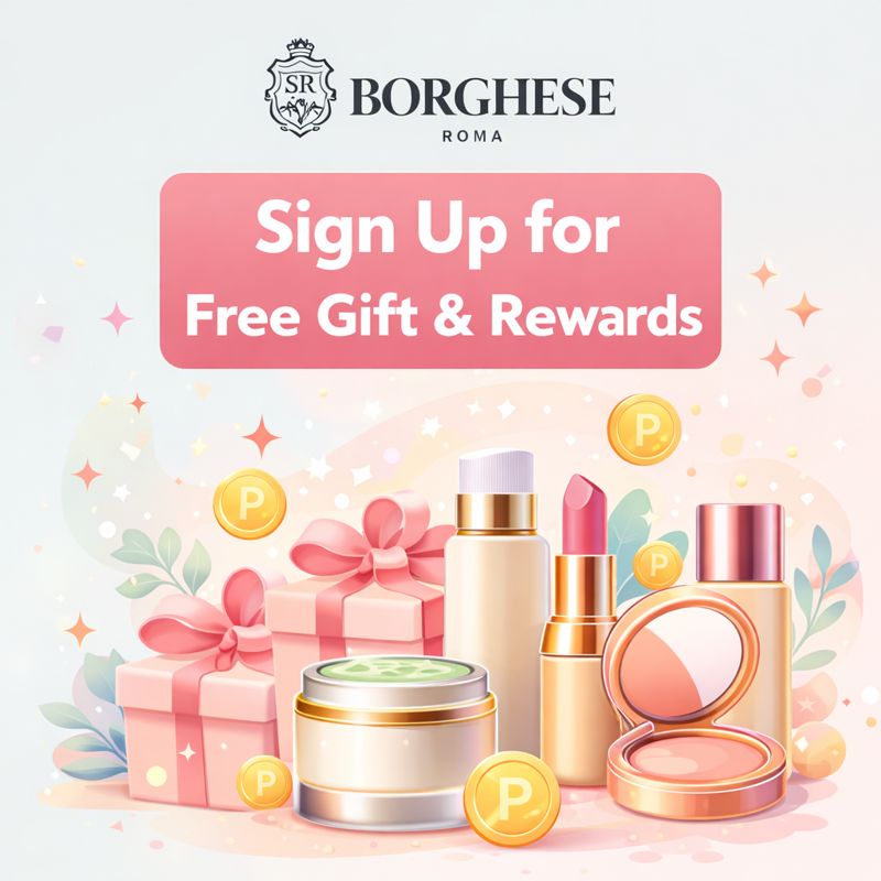 Free Gift Plus Extra Reward Points at the Sign Up on Borghese